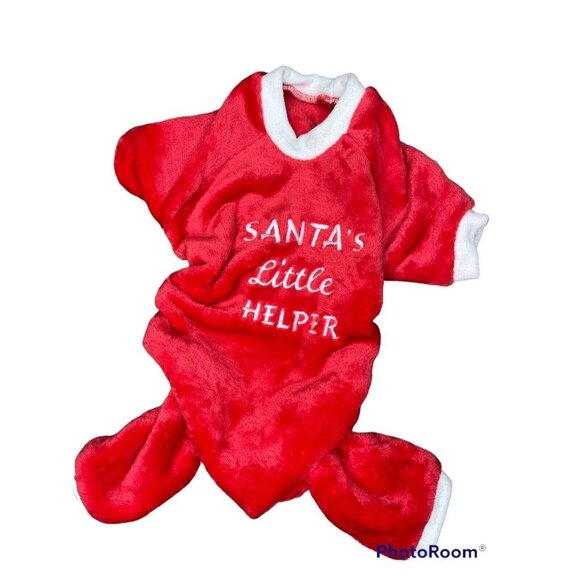 Dog Puppy Hoodie Santa's Little Helper Costume Simply Dog Size XS Small Dogs (11 - Picture 1 of 3